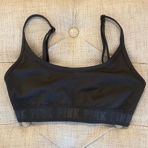 PINK Victoria's Secret Charcoal Sports Bra